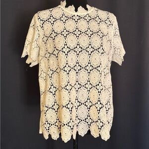 Lace shirt - ivory